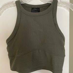 lululemon athletica Olive Green Crop Top